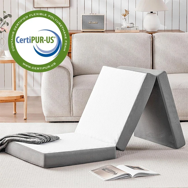 Foldable Memory Foam Small Single Mattress for Kids On Floor